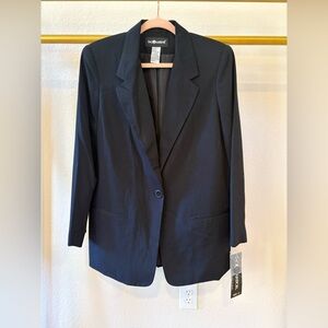 Vintage NWT Sag harbor Women’s vintage black blazer jacket size 12 (large)